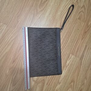 MICHAEL Michael Kors Dark Brown Wristlet